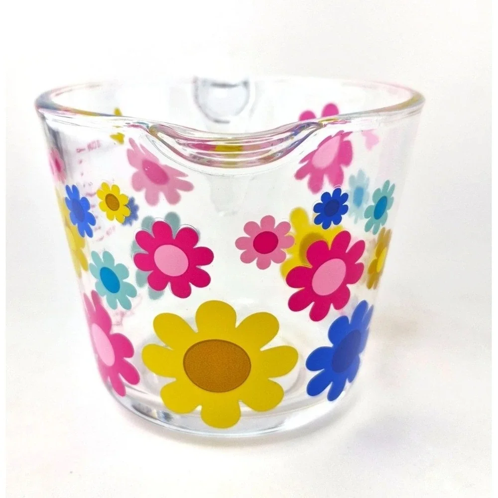 New Dolly Parton 2026 Summer Collection 2 Cup Measuring Cup Mod Floral Glass